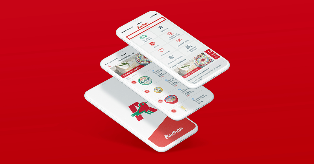 Mobilshop applikációt fejlesztettünk az Auchan Magyarország számára
