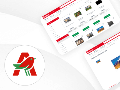 Auchan eladói portál az értékesítés követésére és segítésére