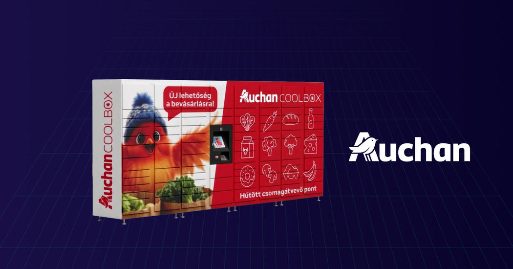 Auchan: hűtött csomagautomata integráció az online webshopba