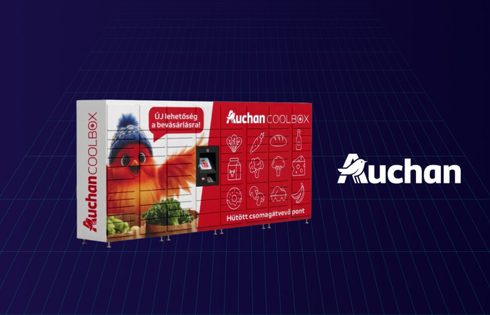 Auchan: hűtött élelmiszer csomagautomatába, elsőként a magyar piacon