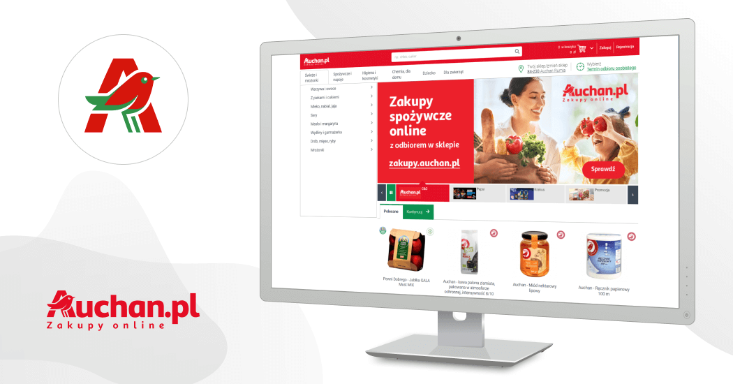 Fully customized webshop system for Auchan Poland