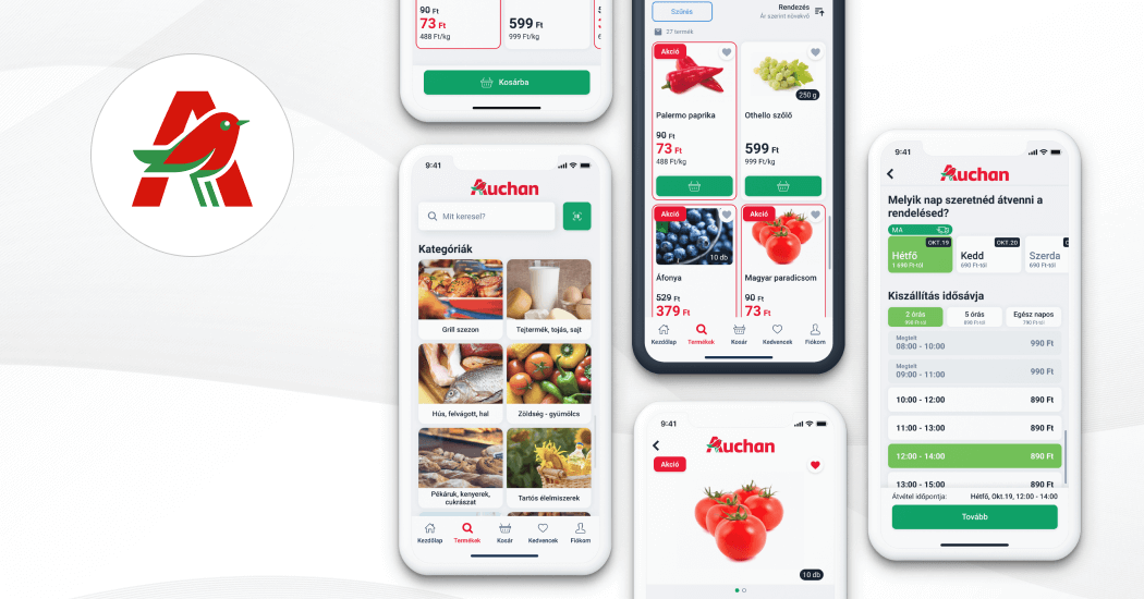 Auchan mobile app redesigned: new design, updated functions