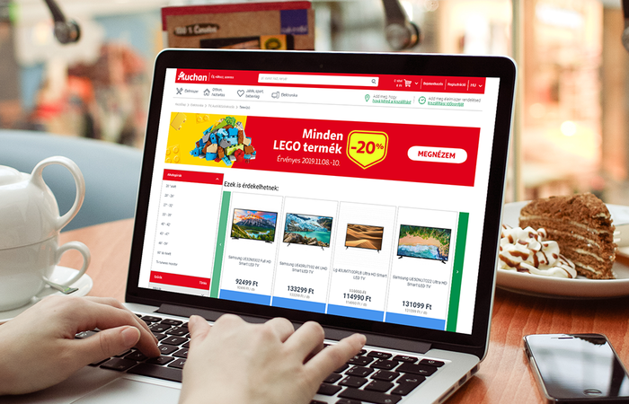 Fully customized webshop system for Auchan