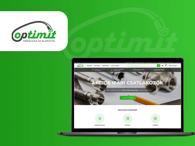 B2B webshop készítés az Optimit Hungária számára