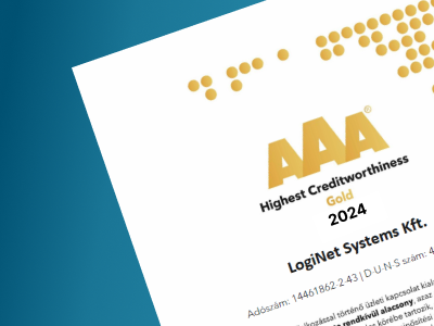 A LogiNet hatodik éve a pénzügyileg legstabilabb hazai vállalatok között