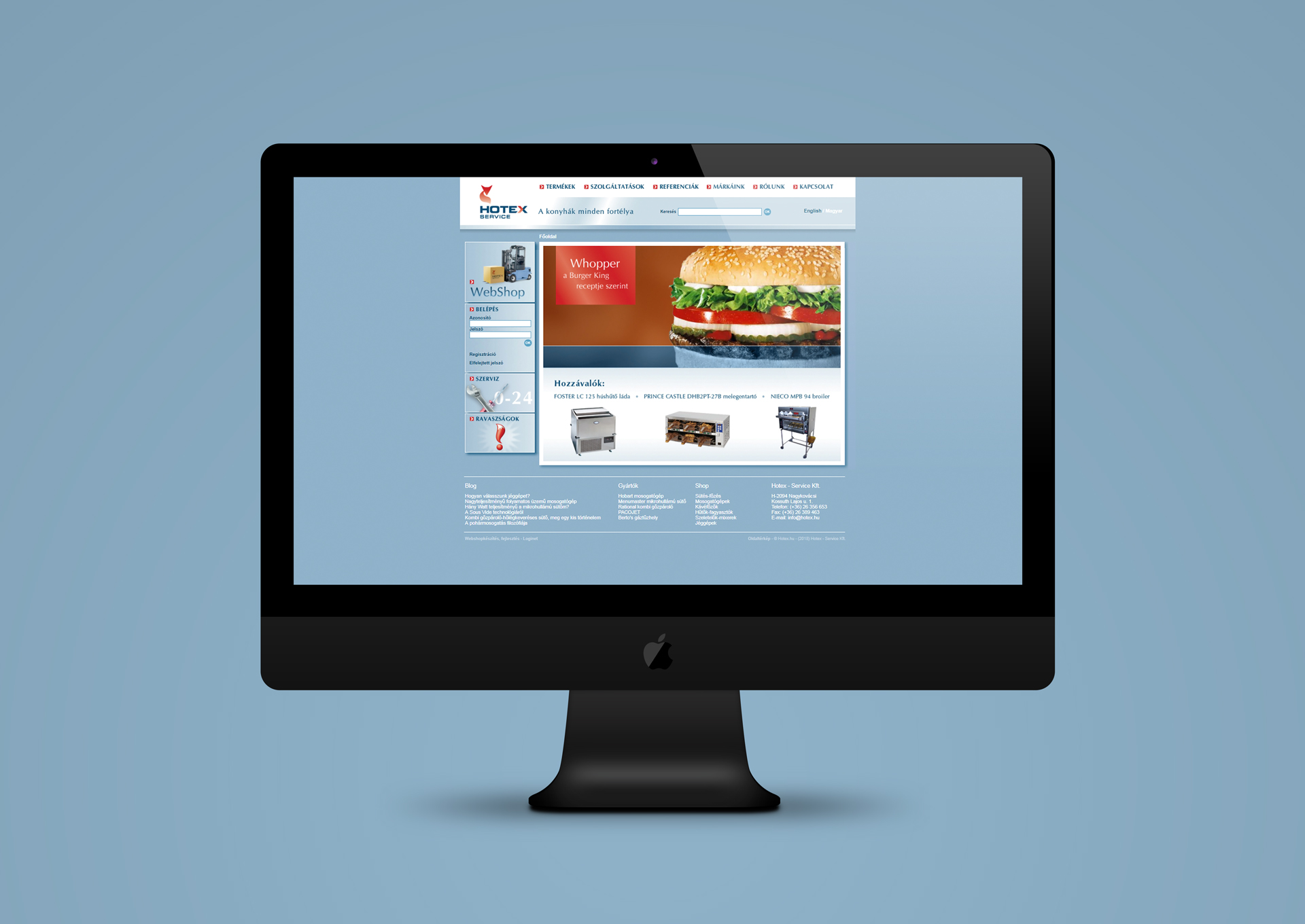 Új vállalati portált és webshopot fejlesztettünk a Hotexnek
