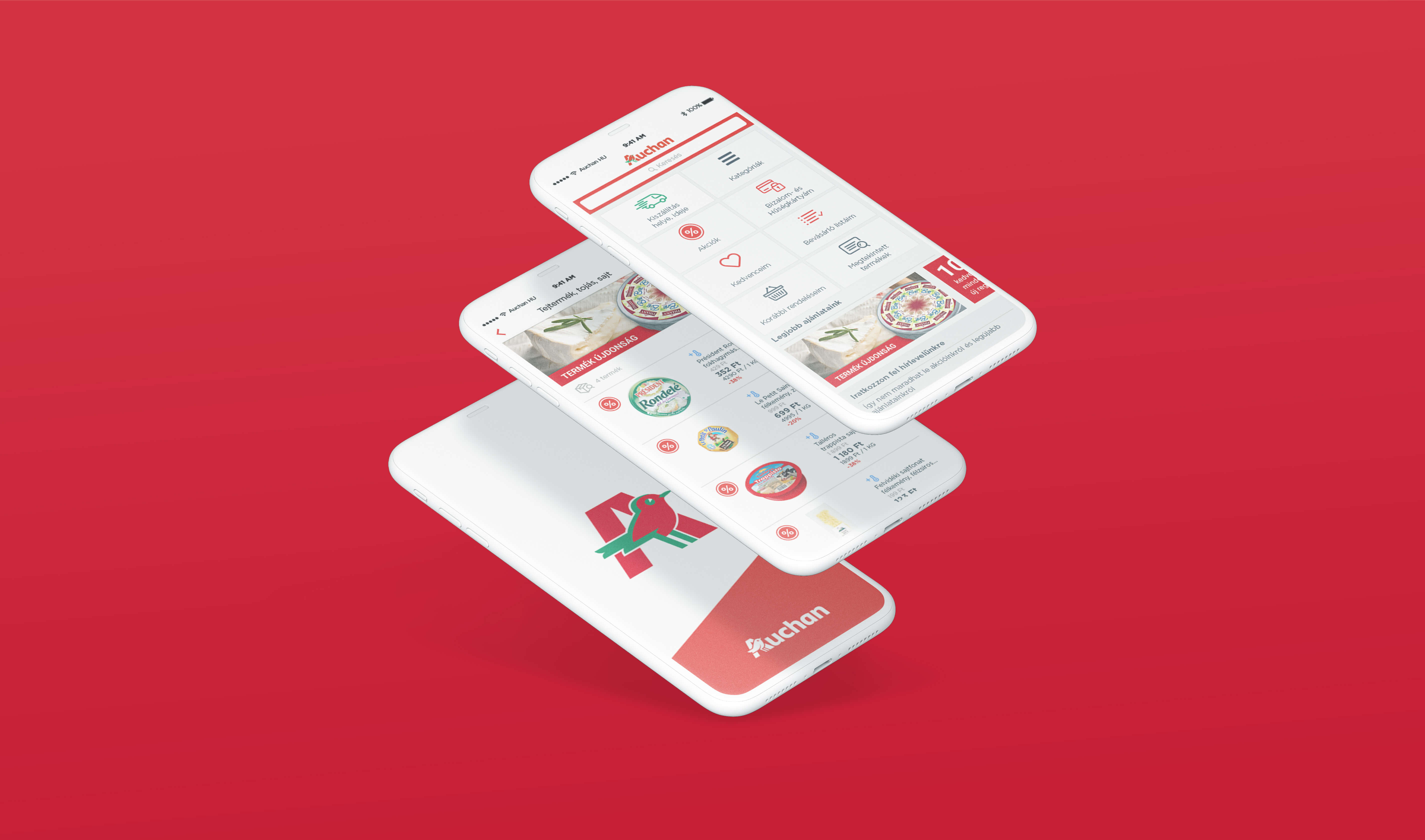 Mobilshop applikációt fejlesztettünk az Auchan Magyarország számára
