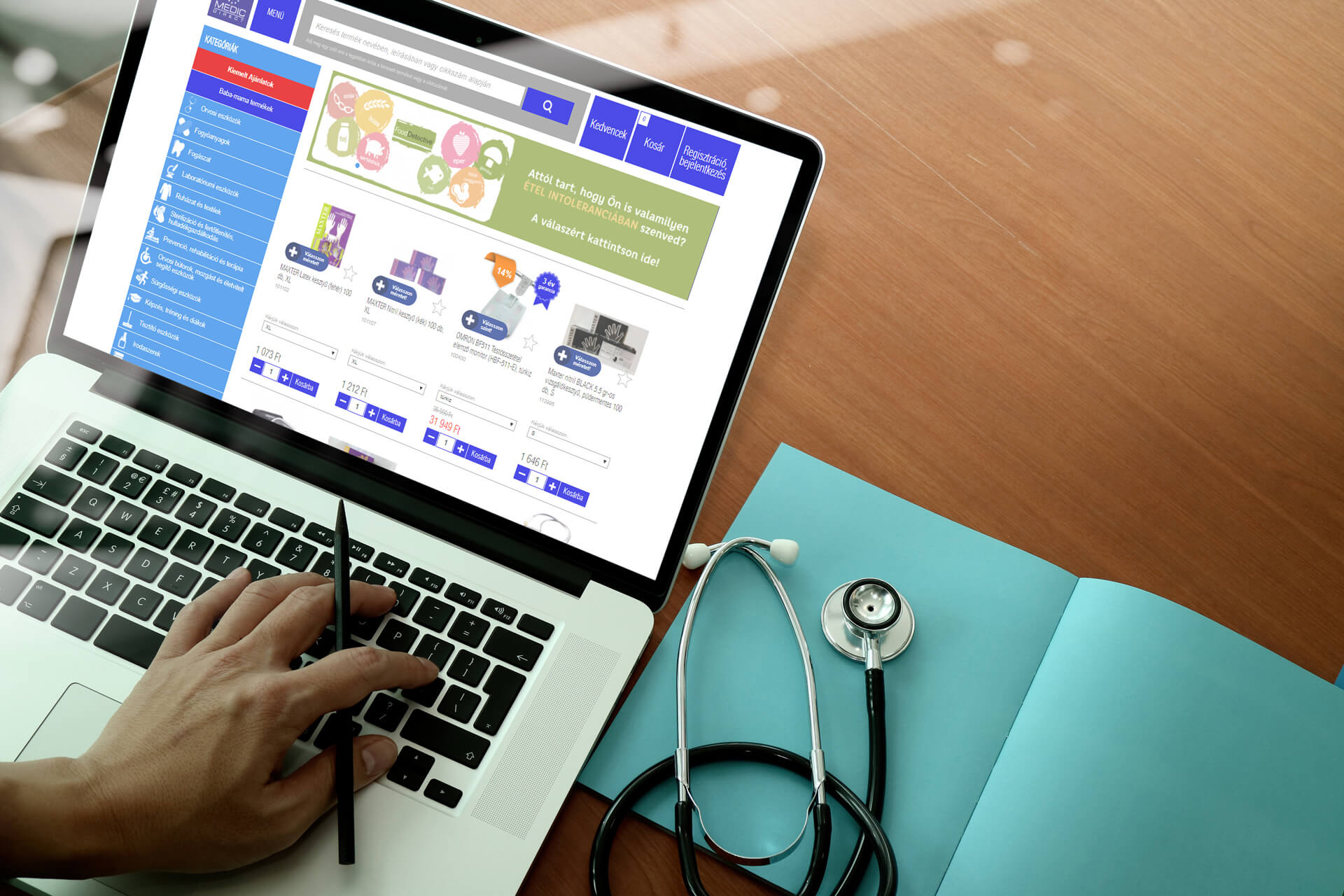 Integrált webshop rendszert fejlesztettünk az Euromedic számára