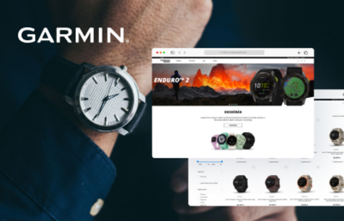 Garmin's lifestyle webshop has been renewed by LogiNet