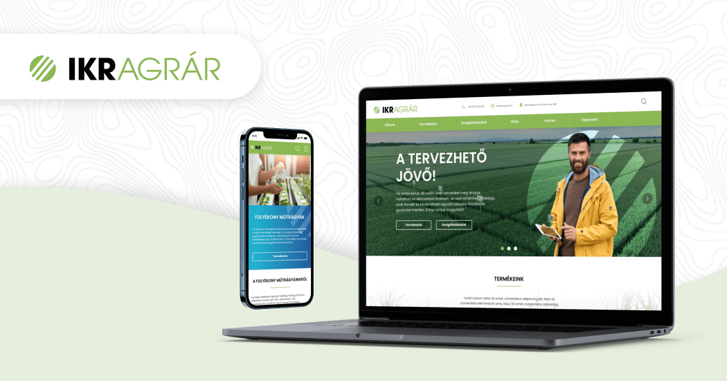 Weboldal fejlesztés az IKR Agrár Kft. számára