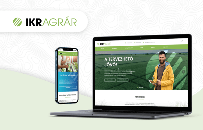 Weboldal fejlesztés az IKR Agrár Kft. számára