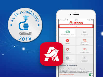 Különdíjat nyert az Auchan shop applikációja