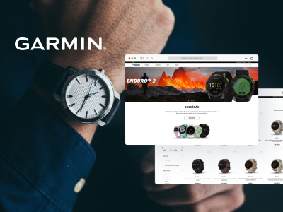 Megújult a Garmin lifestyle webshopja a LogiNet fejlesztésében