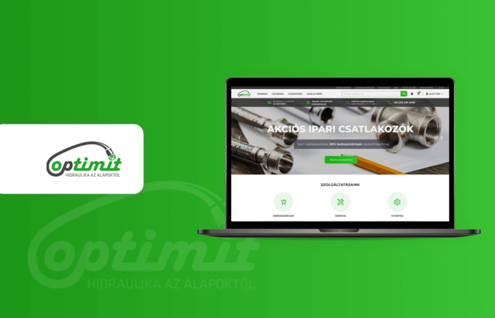 B2B webshop development for Optimit Hungária