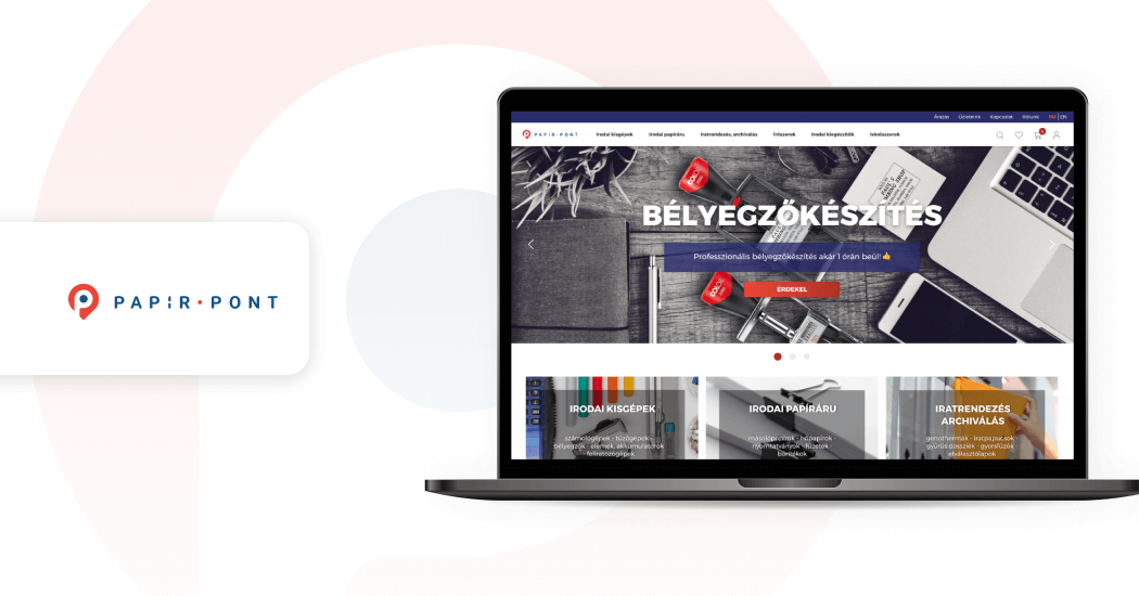 Webshop készítés a Papírpont számára