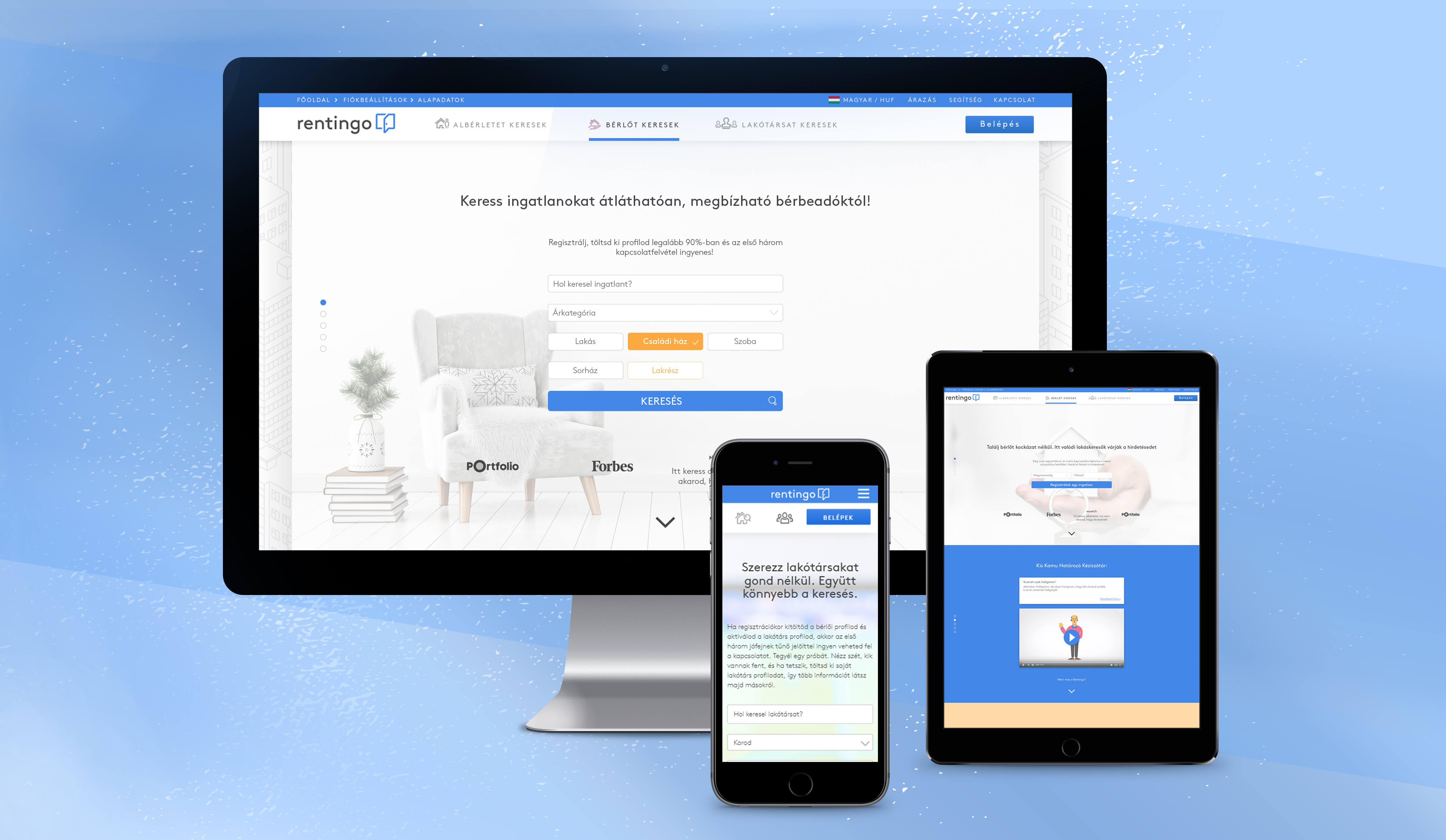 Elindult az Elindult az albérletpiacot megreformáló Rentingo weboldalamegreformáló Rentingo weboldala
