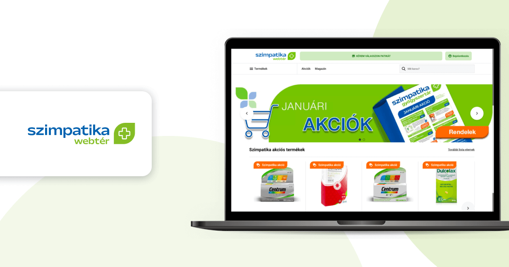 A piacon egyedülálló webshopot kínál a Szimpatika partnereinek