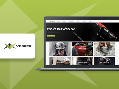 B2B webshop készítés a Vespernek