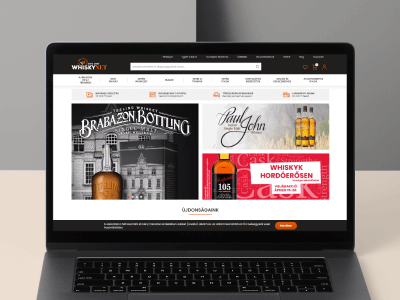 Webshop készítés Logishop alapokon: elindult a WhiskyNet új webáruháza