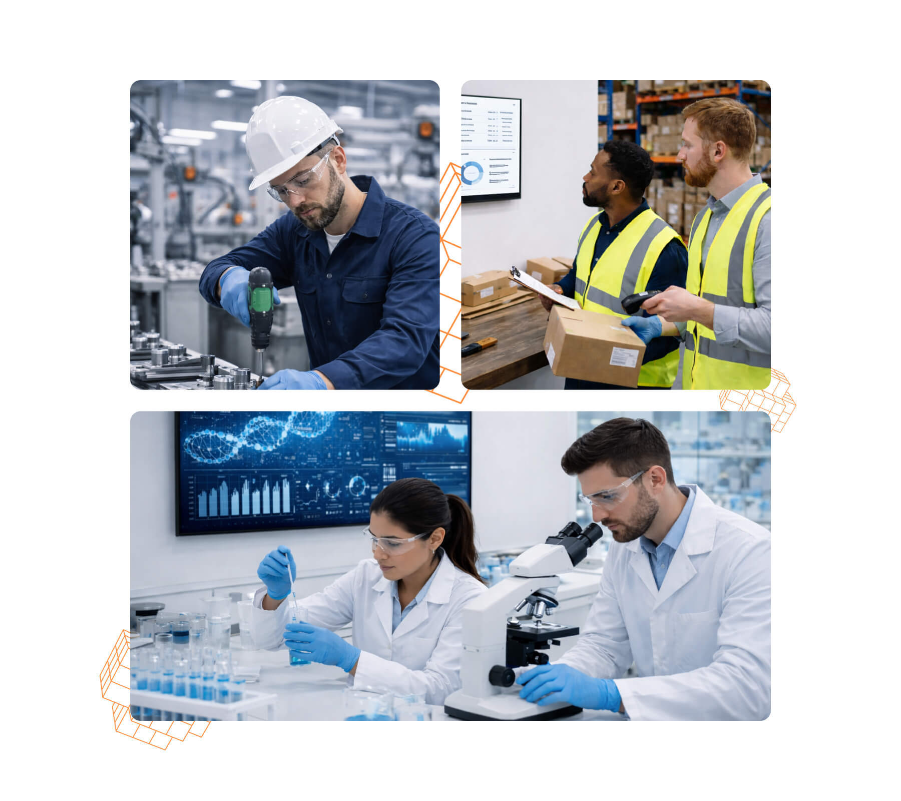 Hangvezérelt UI (Voice-first UI), raktár, labor, gyártósor